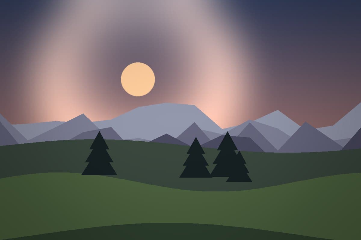 Championship green with mountain view
