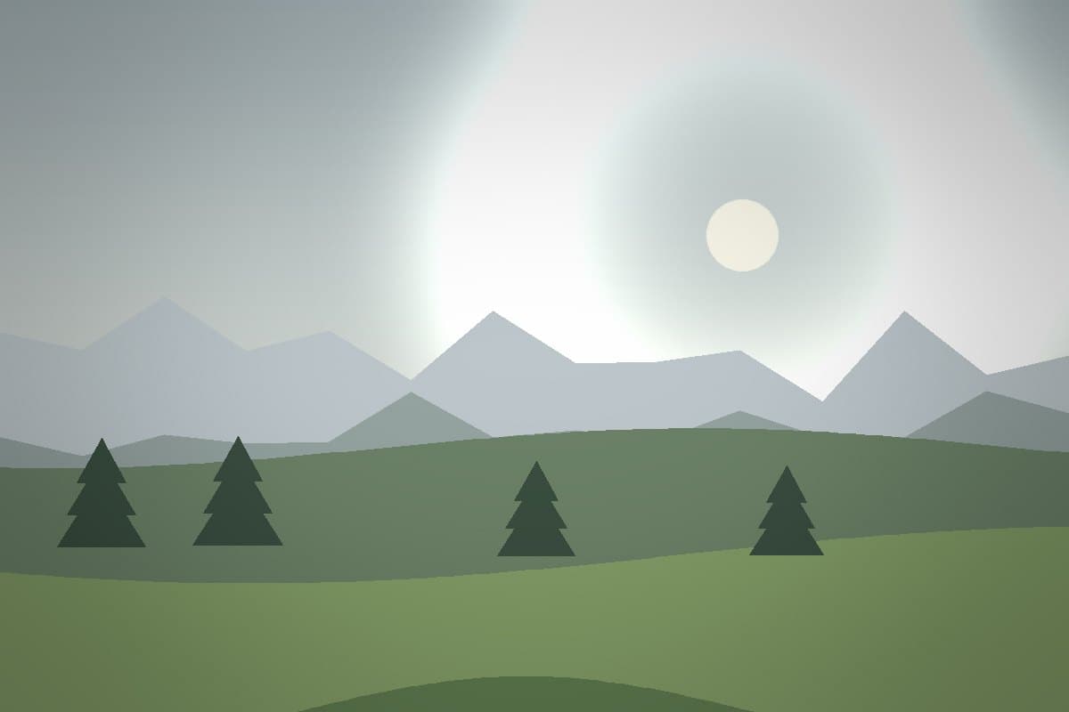 Elevated green surrounded by pines
